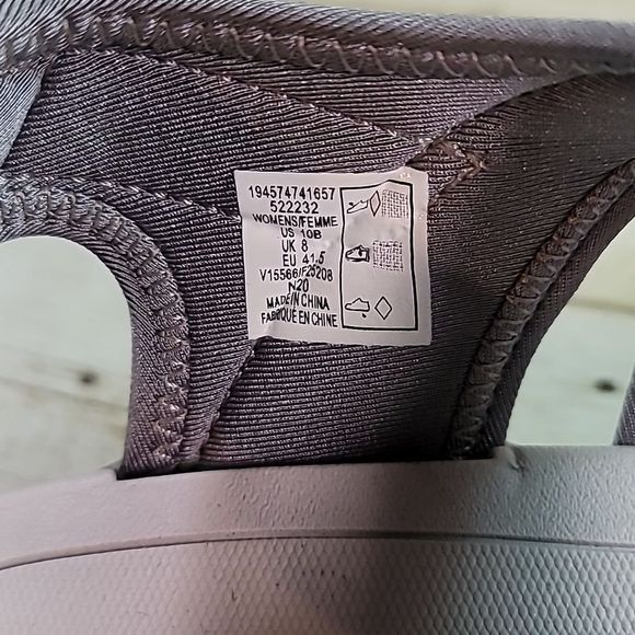 Lands’ End All Weather Sandals Grey/Black Size 10B - Picture 7 of 8